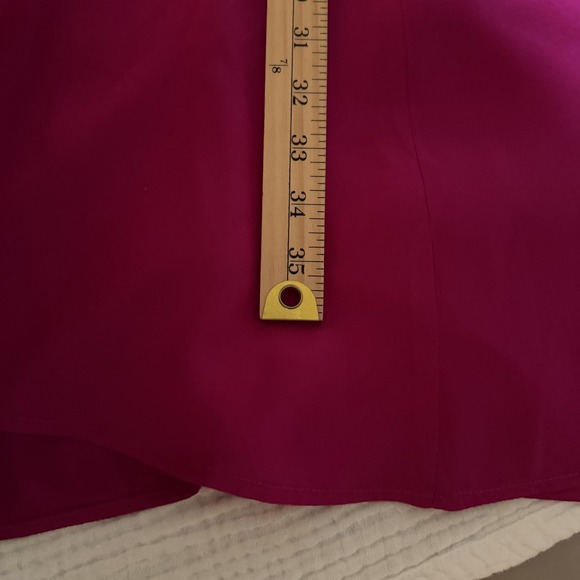 Vintage Neiman‎ Marcus Skirt Womens XL Fuchsia Maxi Long Elastic Waist Pockets - Picture 15 of 15